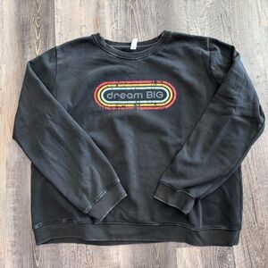 Zyia Active Dream Big Distressed Sweatshirt, Size XXXXL